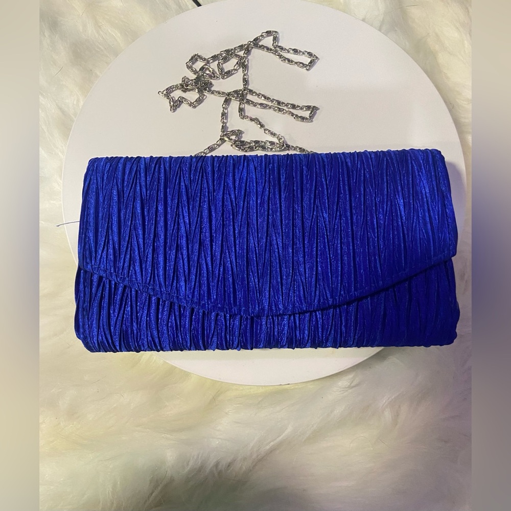 Elegant Blue Clutch Bag